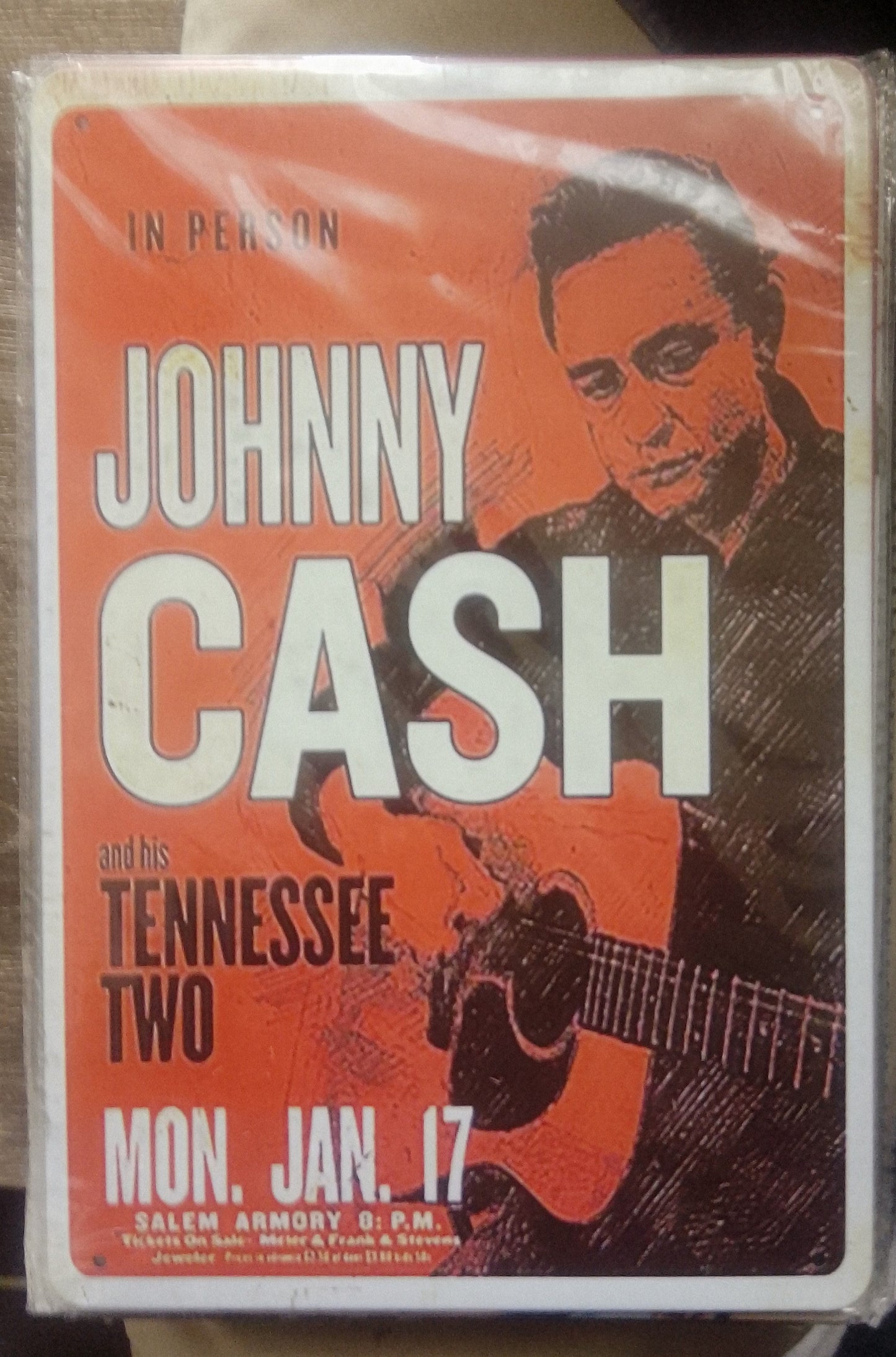 Johnny cash Tin sign