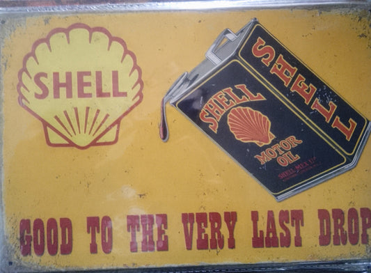 Shell Tin sign