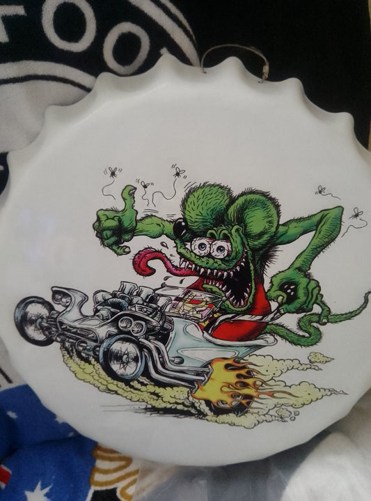 Rat Fink's bottle Cap Tin sign