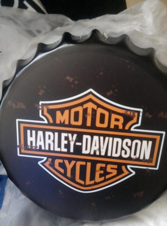 Harley Davidson bottle Cap Tin sign