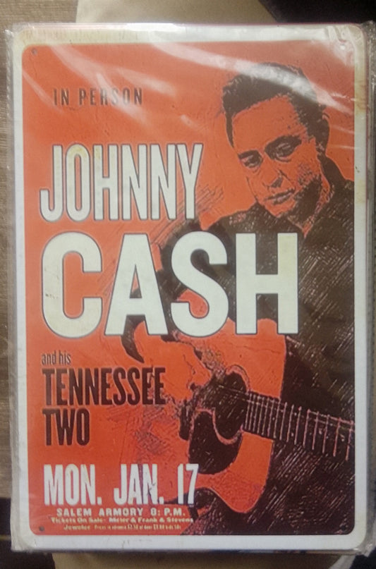 Johnny cash Tin sign